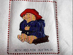 Cross stitch square for Evie C's quilt