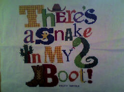 Cross stitch square for Toby F's quilt