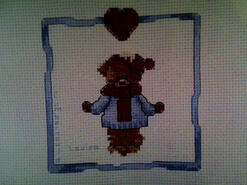 Cross stitch square for Jenson O's quilt