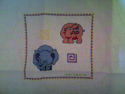 Cross stitch square for Alfie A's quilt