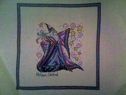 Cross stitch square for Seren T's quilt