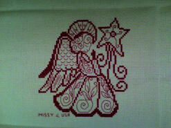 Cross stitch square for Kennedy J's quilt