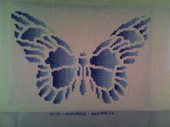 Cross stitch square for Abigail B's quilt