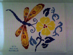 Cross stitch square for Niamh R's quilt