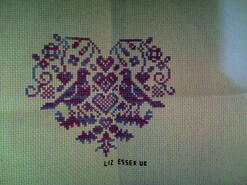 Cross stitch square for Abbie B's quilt