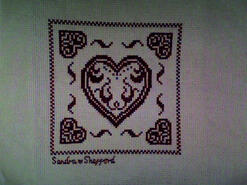 Cross stitch square for Abbie B's quilt