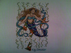 Cross stitch square for Seren T's quilt