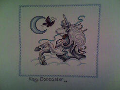 Cross stitch square for Seren T's quilt