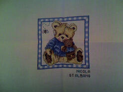 Cross stitch square for Wyatt C's quilt