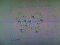 Cross stitch square for Abigail B's quilt