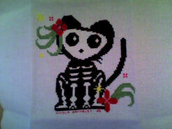 Cross stitch square for Bailey K's quilt