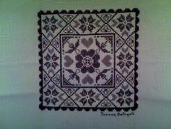 Cross stitch square for Isabel Rose C's quilt