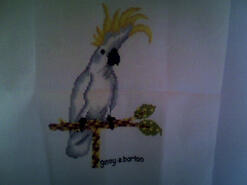 Cross stitch square for Curtis D's quilt