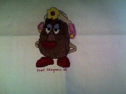 Cross stitch square for Lewis T's quilt