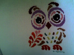 Cross stitch square for Lucy R's quilt
