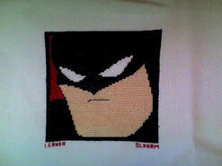 Cross stitch square for Samuel H's quilt