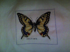 Cross stitch square for Lucy R's quilt