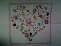 Cross stitch square for Mallie W's quilt