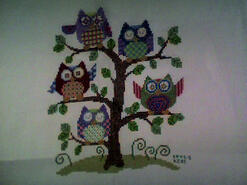 Cross stitch square for Lucy R's quilt