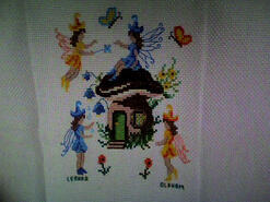 Cross stitch square for Ocean H's quilt