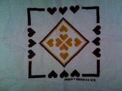 Cross stitch square for Isabelle C's quilt