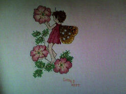 Cross stitch square for Lucy R's quilt