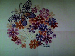 Cross stitch square for Amber J's quilt