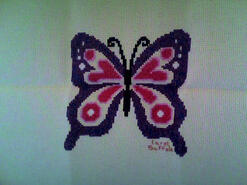 Cross stitch square for Amber J's quilt