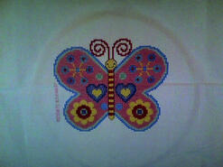 Cross stitch square for Amber J's quilt