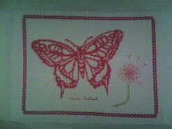 Cross stitch square for Amber J's quilt
