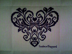 Cross stitch square for Hannah W's quilt