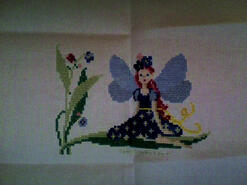 Cross stitch square for Isabella Grace H's quilt