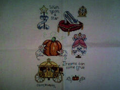 Cross stitch square for Nellie M's quilt