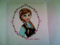 Cross stitch square for Nellie M's quilt