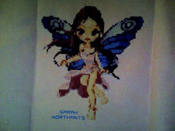 Cross stitch square for Kaiya-Louise's quilt