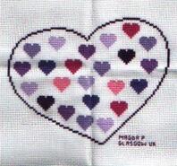 Cross stitch square for Melody D's quilt