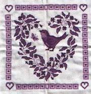 Cross stitch square for Melody D's quilt