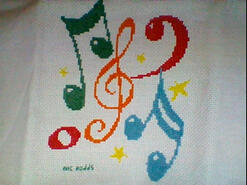 Cross stitch square for Curtis D's quilt