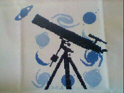 Cross stitch square for Elliot H's quilt