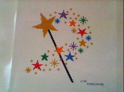 Cross stitch square for Layla M's quilt