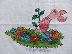 Cross stitch square for Theo S's quilt