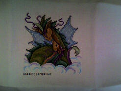 Cross stitch square for Marley V's quilt