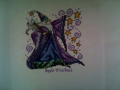 Cross stitch square for Marley V's quilt