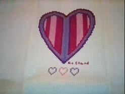 Cross stitch square for Hannah W's quilt