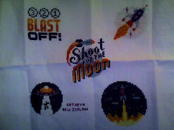 Cross stitch square for Elliot H's quilt