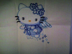 Cross stitch square for Evie-Rose's quilt