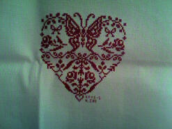 Cross stitch square for Millie-Mai's quilt