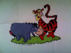 Cross stitch square for Lewis M's quilt