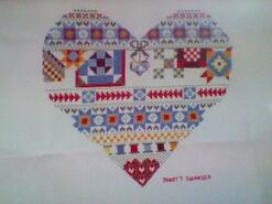 Cross stitch square for Millie-Mai's quilt