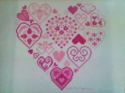 Cross stitch square for Millie-Mai's quilt